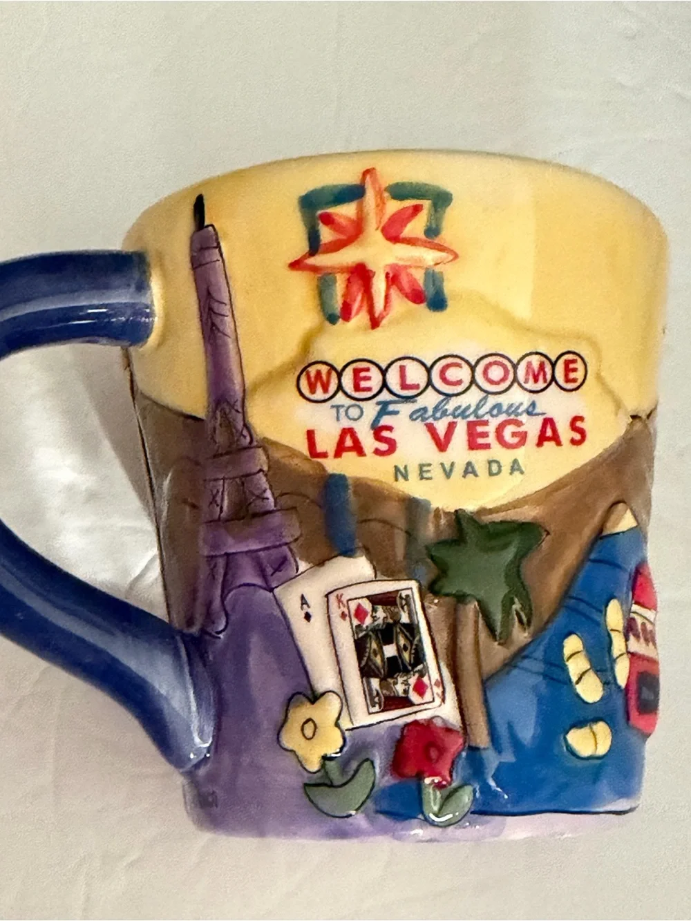 Las Vegas Hand Painted Coffee Tea  Mag